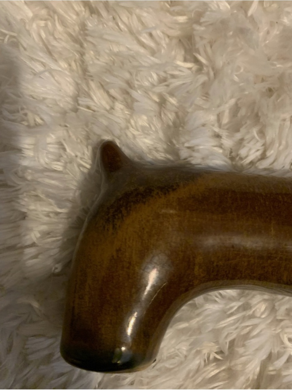 Vintage Mid Century Brown 13" Long Pottery Dachshund Weenie Dog Figurine EC - Picture 2 of 7